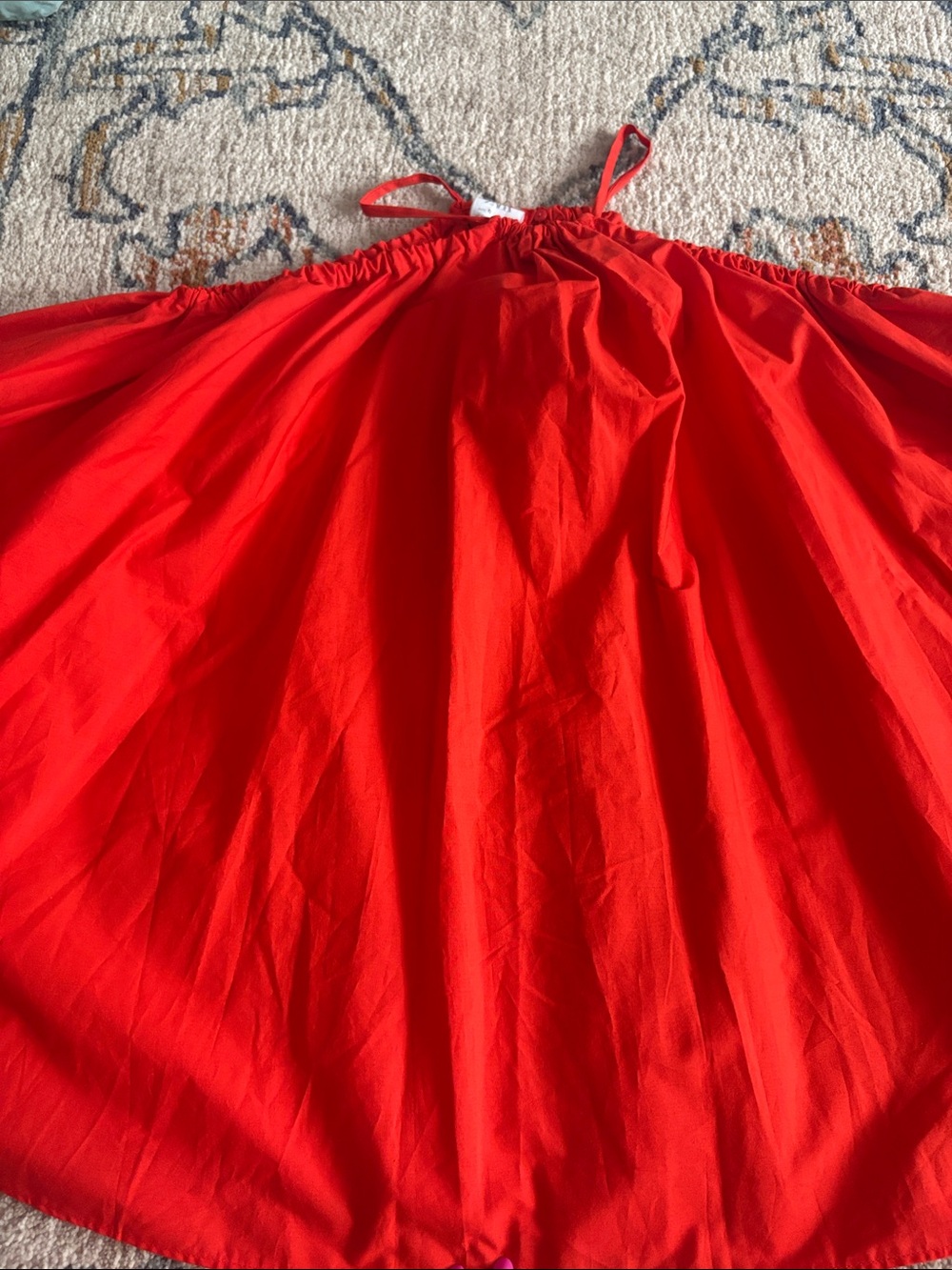 Zara Bright Red Spaghetti Strap Dress